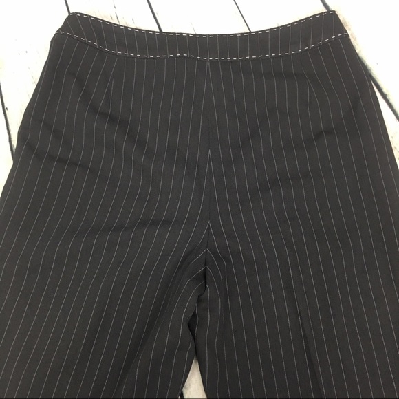 Black Sz 6 Pinstripe Tribeca Studio Career Pants - Picture 6 of 8