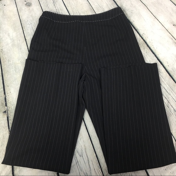 Black Sz 6 Pinstripe Tribeca Studio Career Pants - Picture 7 of 8