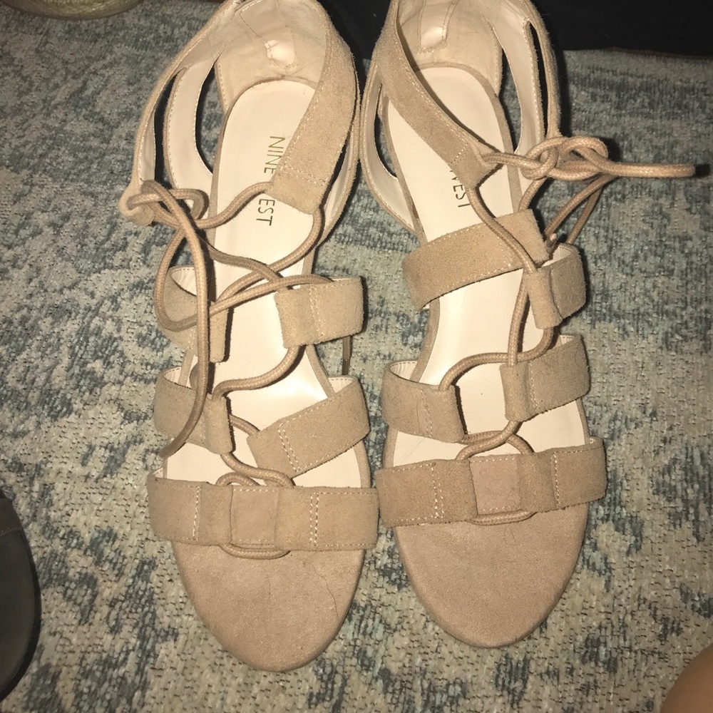 Nine West lace up sandals
