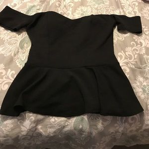 Off the shoulder peplum top