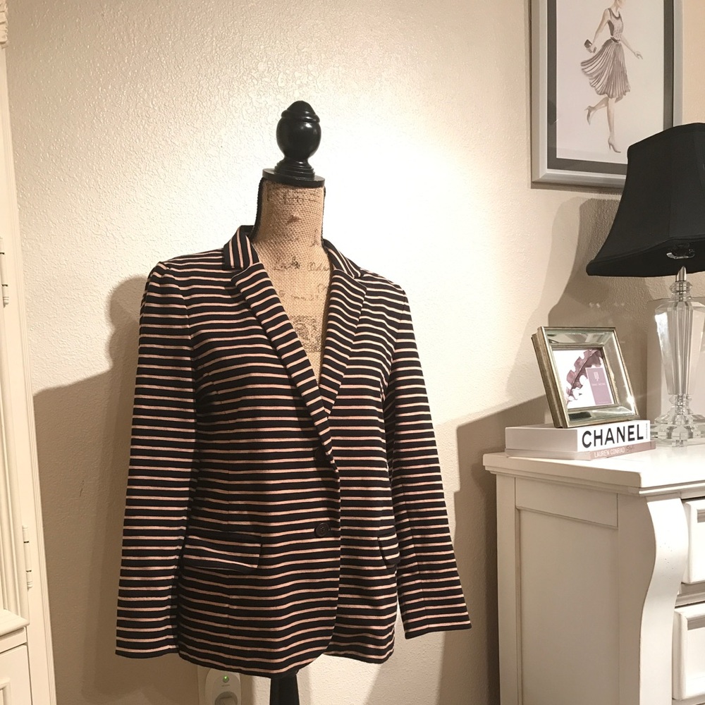 JCrew Striped Blazer