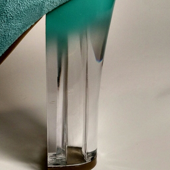 LIGHT BLUE OMBRE HEEL BOOTIES - Picture 4 of 4