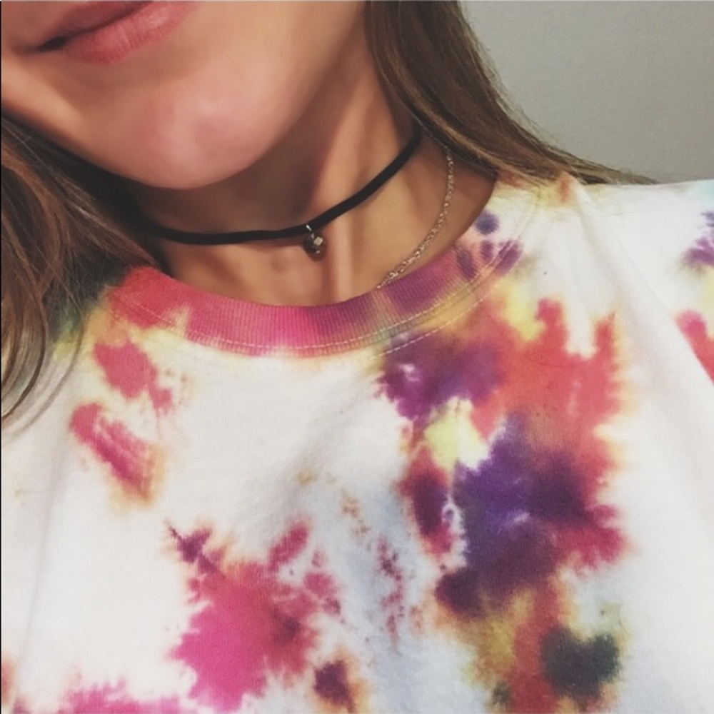 BLACK SUEDE CHOKER WITH CLEAR