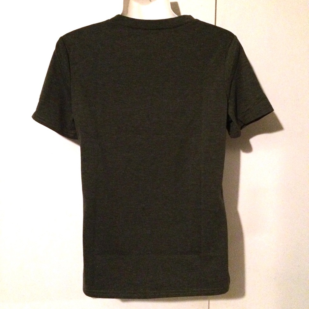 Charcoal Gray Need A Coffee Graphic T Shirt Tee - Picture 6 of 7
