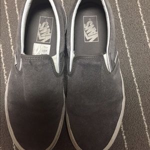 Grey slip on Vans