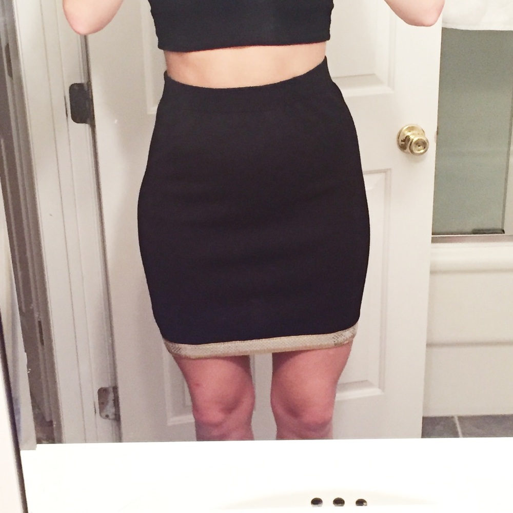 Vintage St. John Wool Knit Disco Skirt