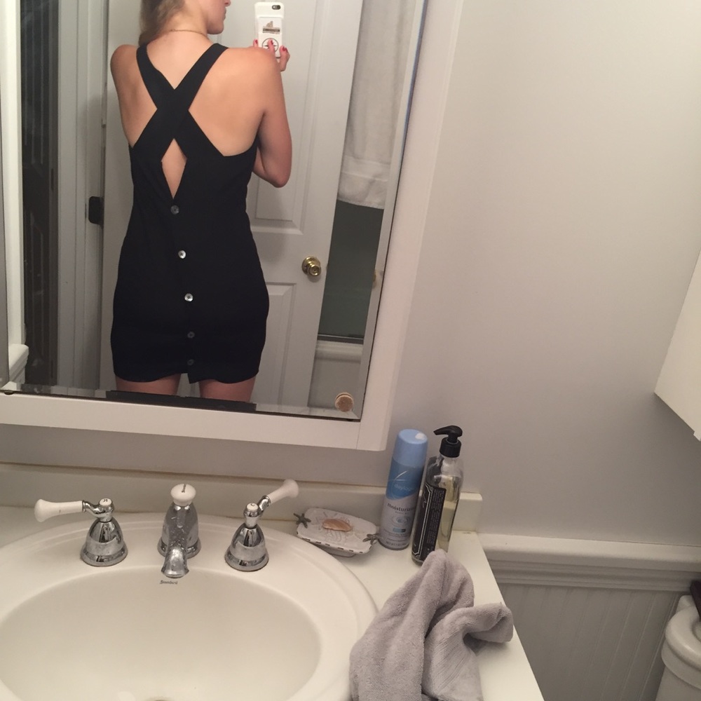 Vintage silk mini dress