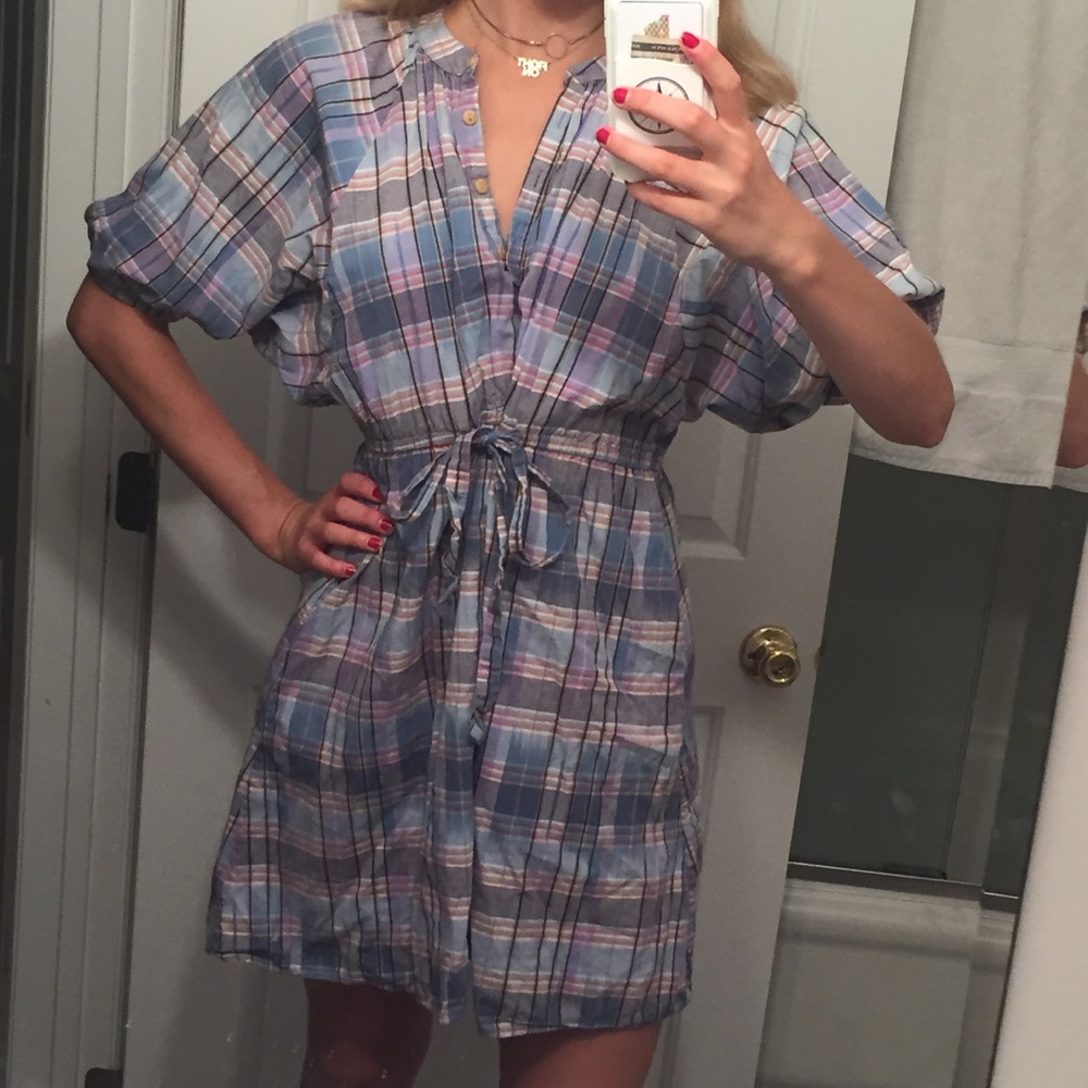 Steven Alan paid raglan dress