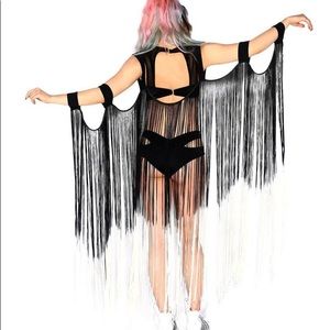 iHeartRaves Lady Casa Ombre Fringe Wings