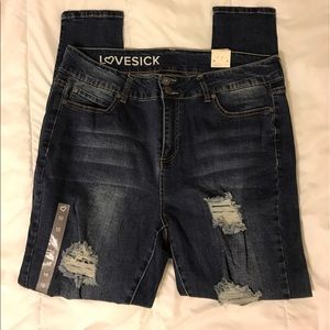 Lovesick Distressed Skinny Jeans