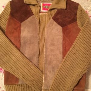 Pioneer Vintage Sweater Leather Jacket