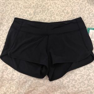Lululemon speed short, brand new with tags!