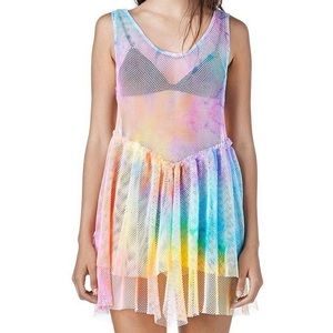 UNIF rainbow mesh dress