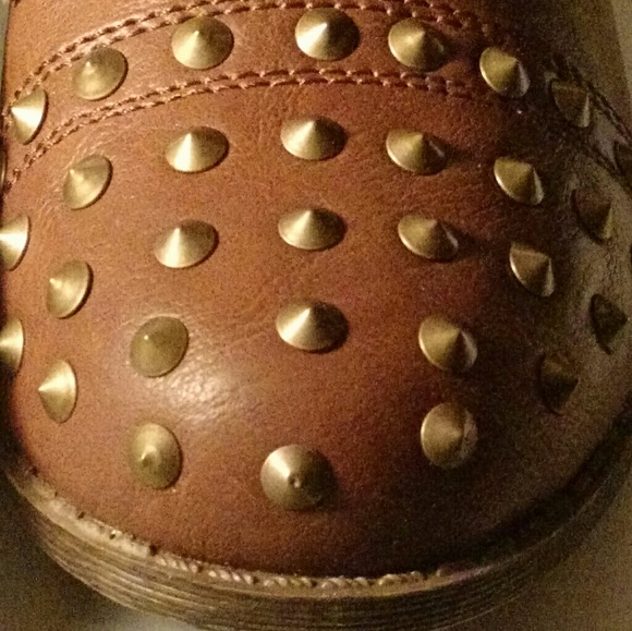 COGNAC COMBAT BOOTS - Picture 3 of 4