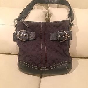 Coach Signature Canvas Bag- like brand new!!