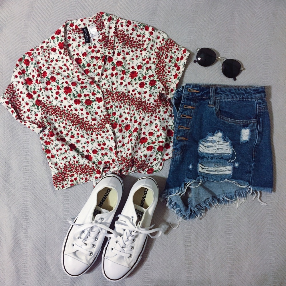 Floral Cropped Blouse
