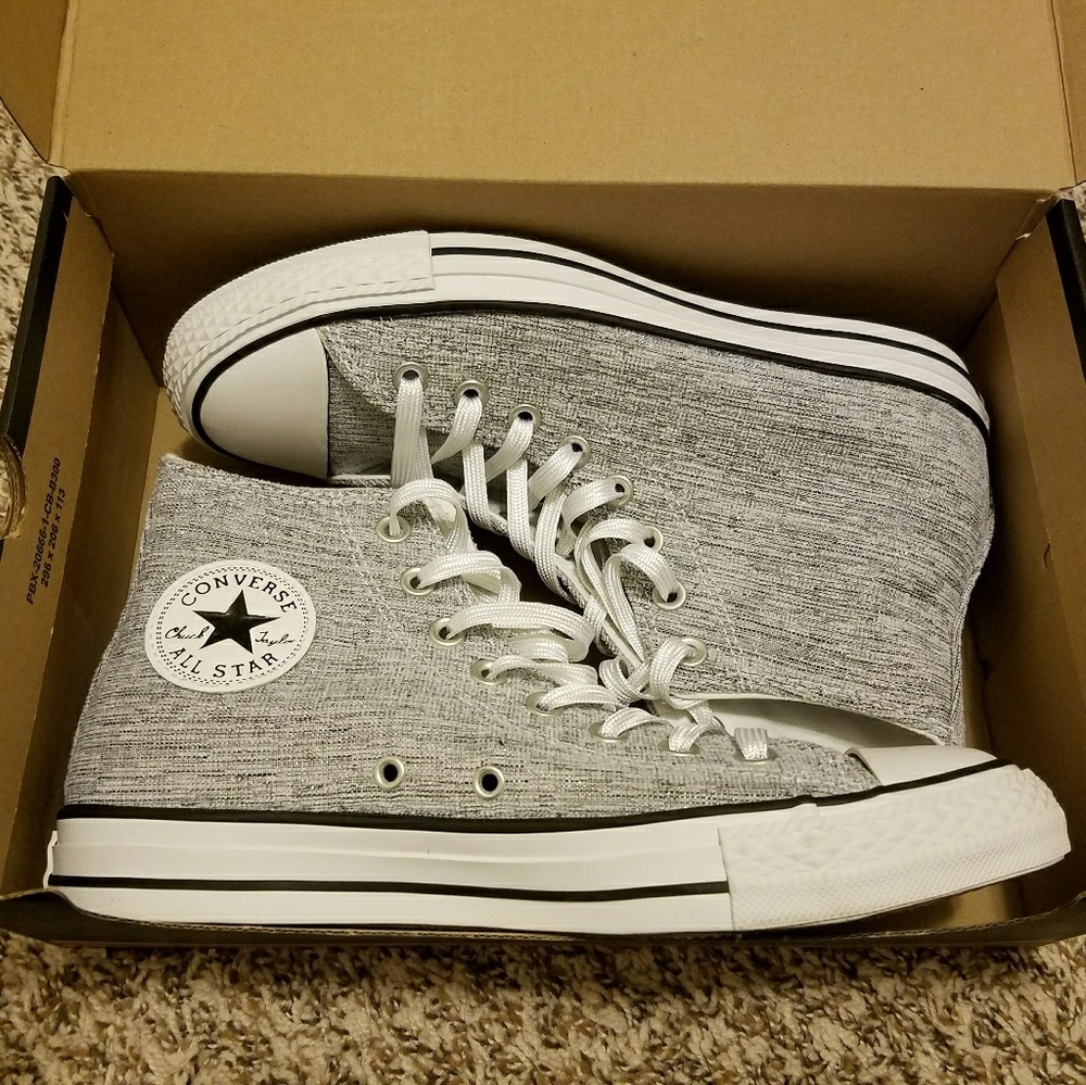 NWT Converse All Star Sparkle Knit High-Top Shoes