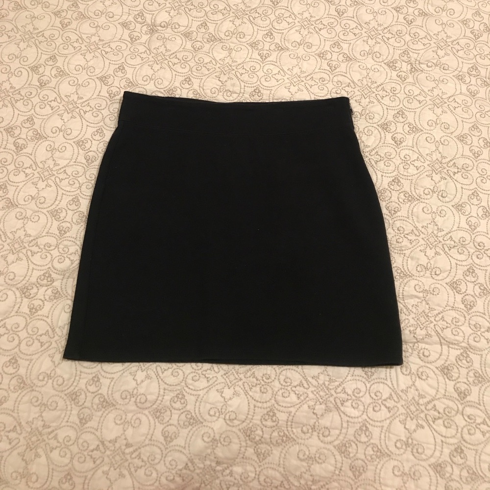 Black mini skirt