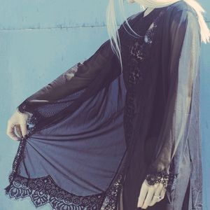 Sheer Lace Kimono