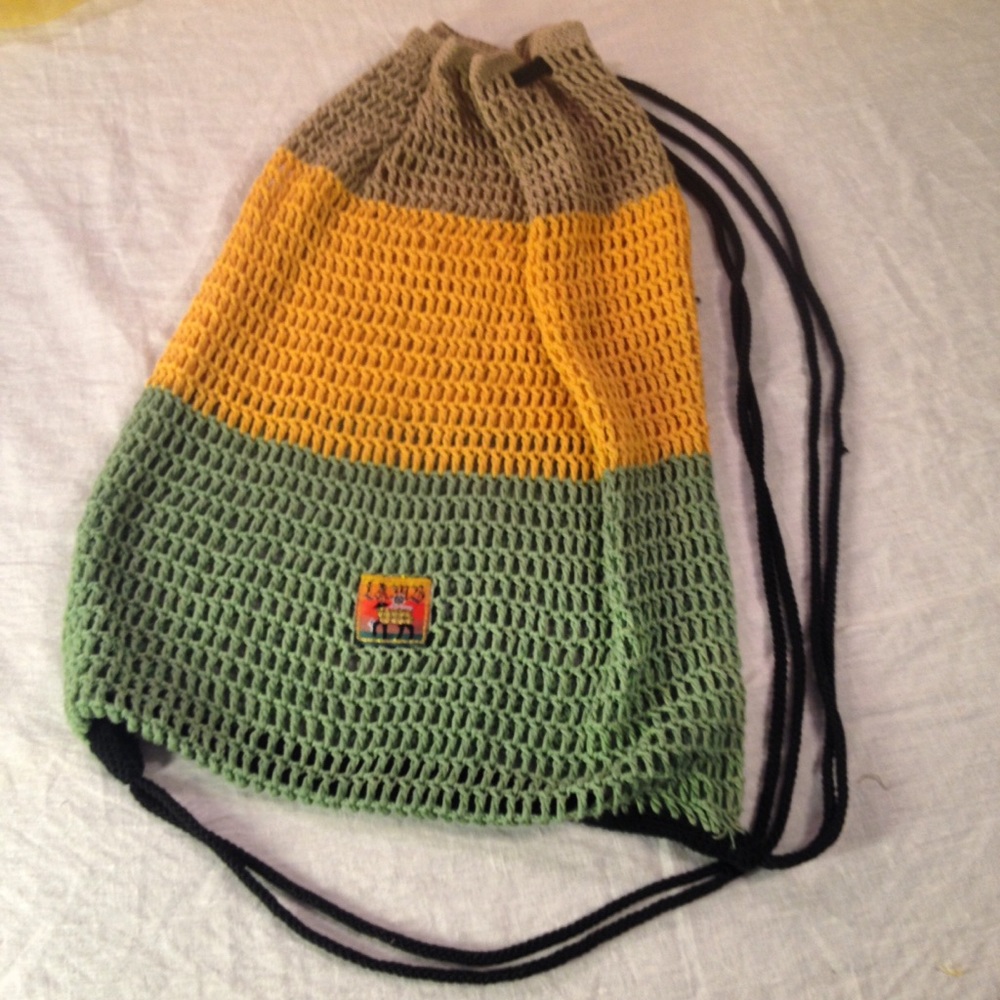 LAMB Gwen stefani crochet back pack bag