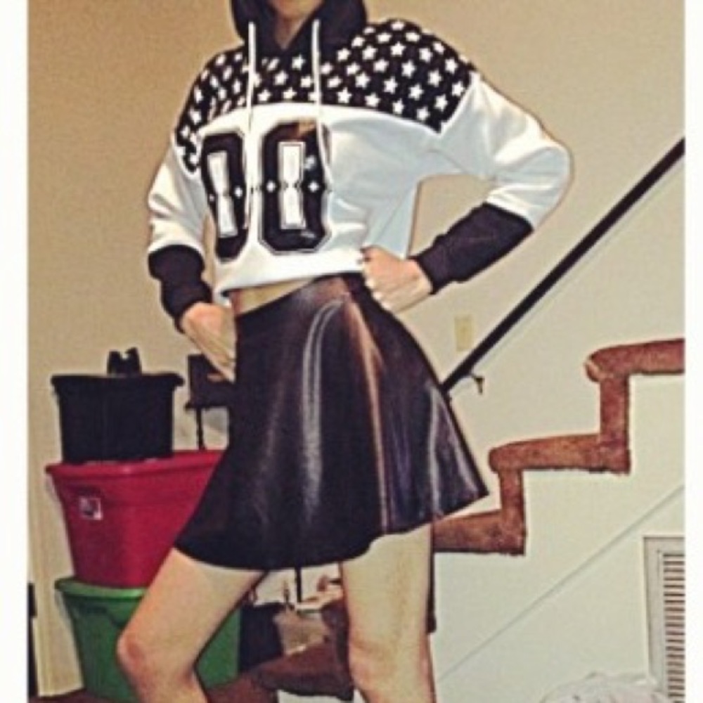 Crop top hoodie