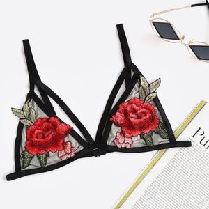 Embroidered bralette