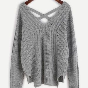 Cross Front Sweater