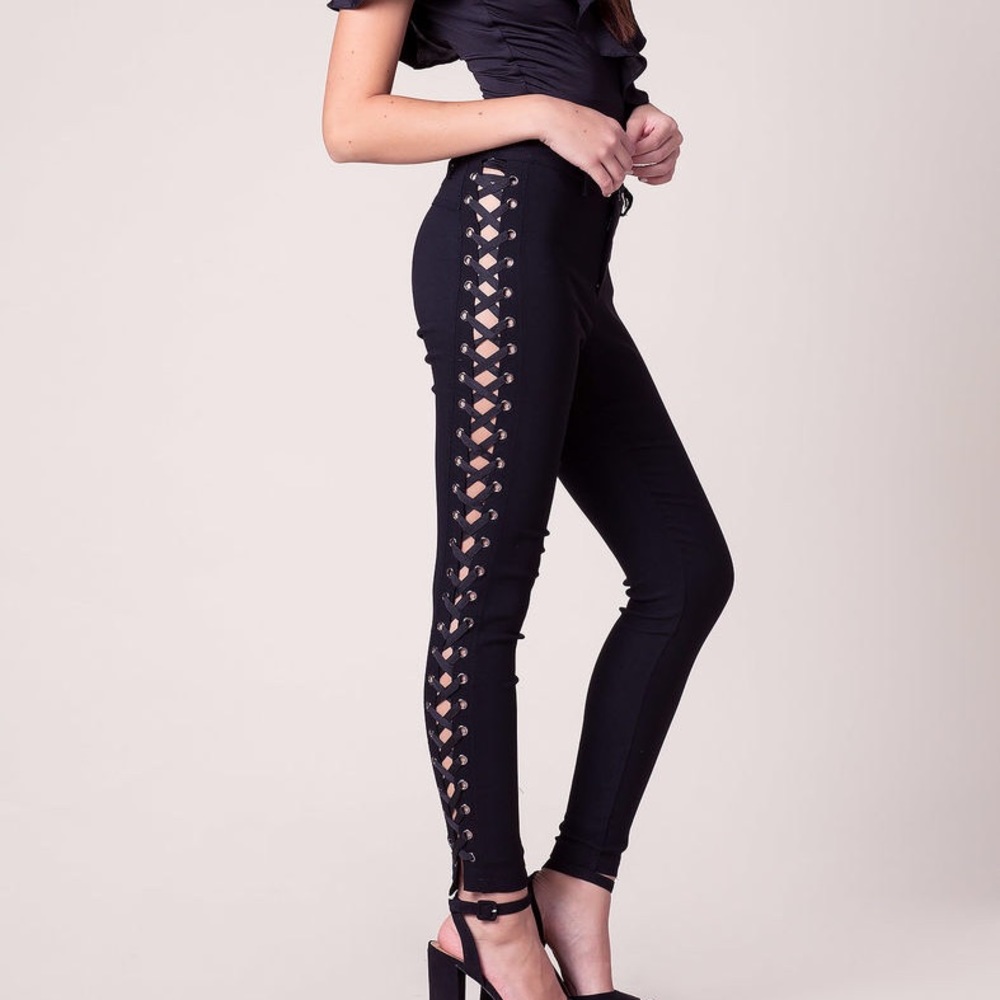 Lace Up Pants