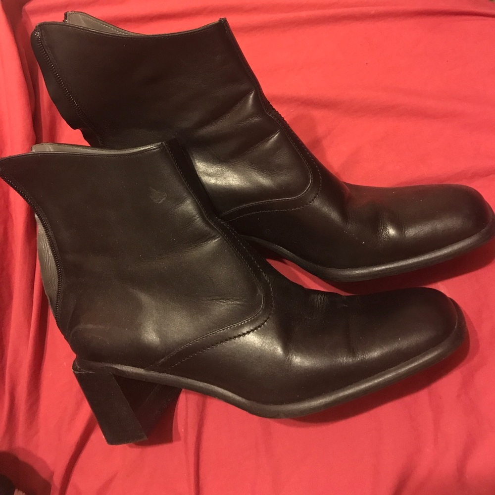 GISBERTO VALORI leather boots made in Italy