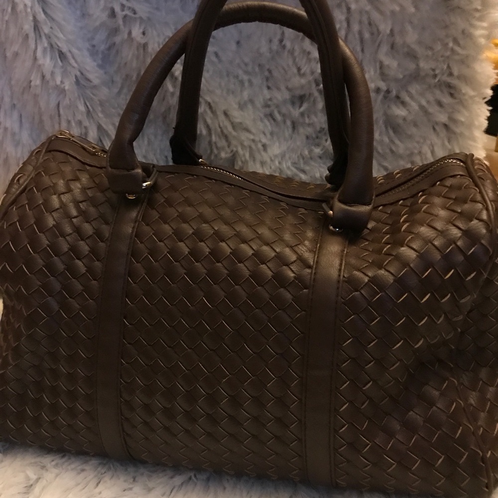 Brown Weave Handbag