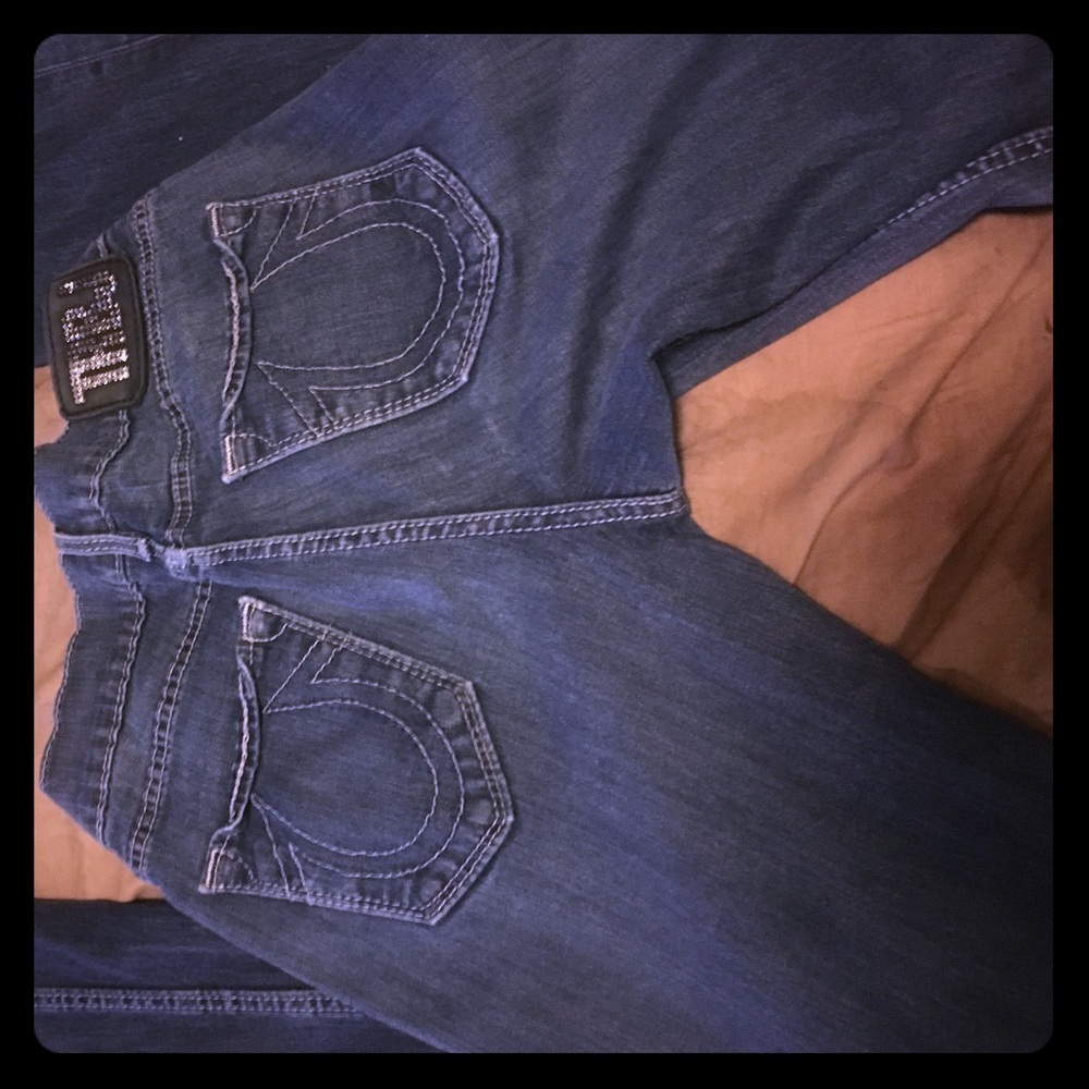True religion stretchy casual bootcut sz 25