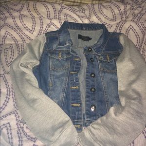 Very stylish sweater/jean jacket