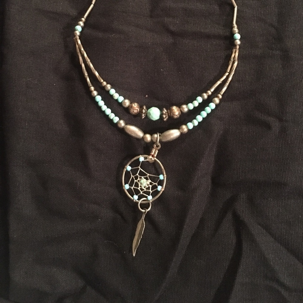 Native American Handmade dreamcatcher necklace