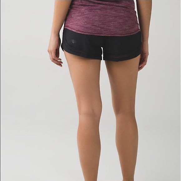 Lululemon Logo Running Shorts with Built-in Brief - Picture 6 of 8