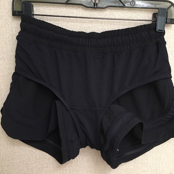Lululemon Logo Running Shorts with Built-in Brief - Picture 7 of 8