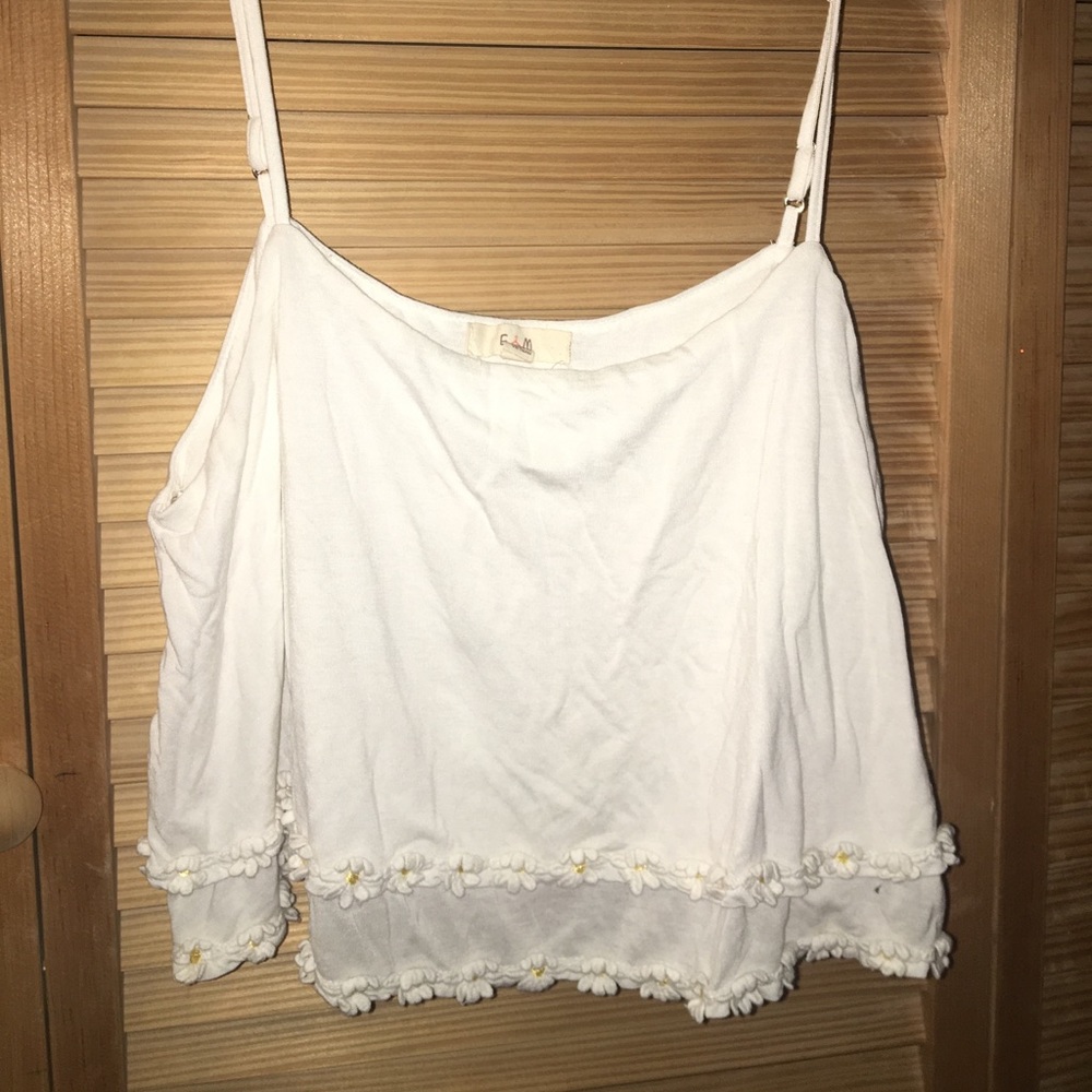 Daisy Trim Cropped Tank