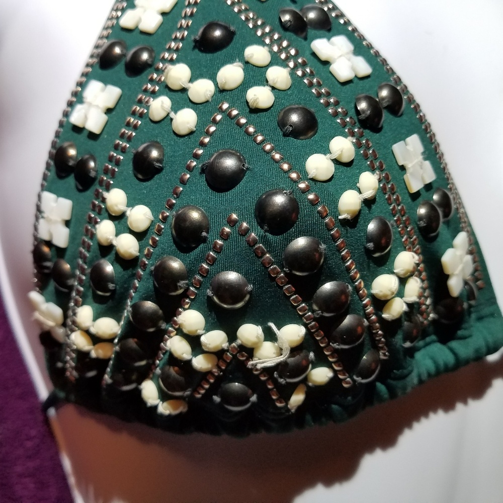 SOLD SOLD Victoria's Secret Hunter Green Beaded