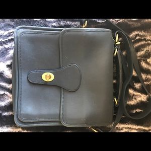 Vintage Black Leather Bag