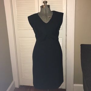 NWT Metaphor classy black textured dress (stretch)