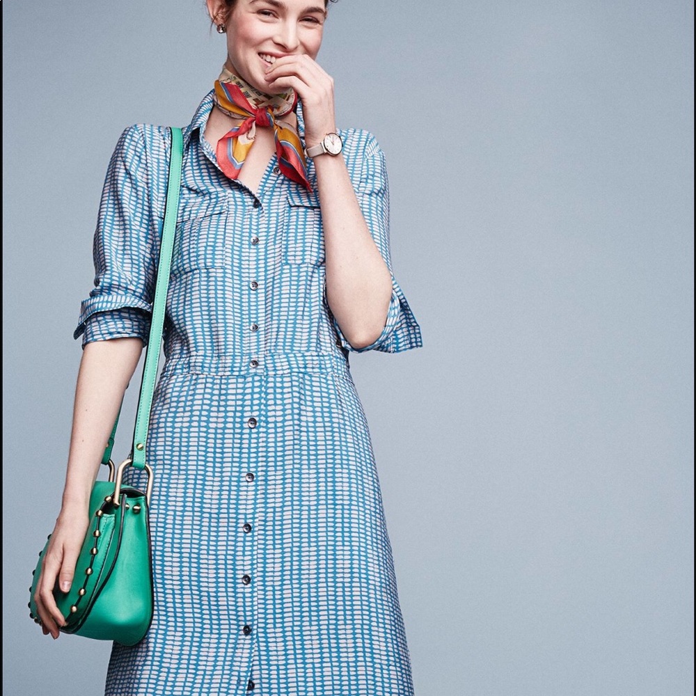 Anthropologie Maeve Shirt Dress Size 8 - Picture 1 of 2