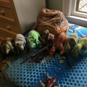 FAO Schwraz dinosaurs with cave