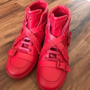 Moschino Authentic Red Sneakers