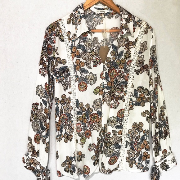 DANNA BOHO RUFFLE TIE TOP - Picture 6 of 6