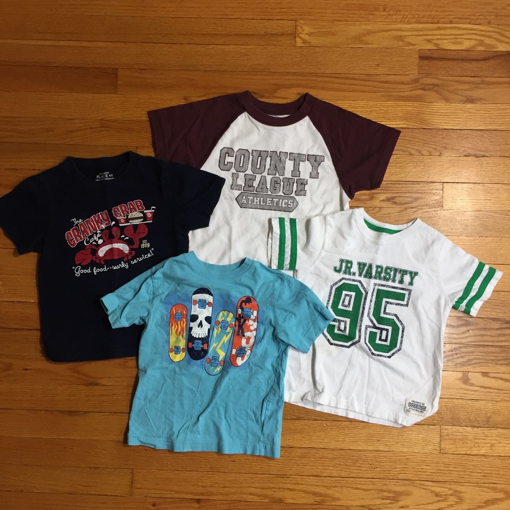 Bundle of 4, Children's Place & Oshkosh Tees