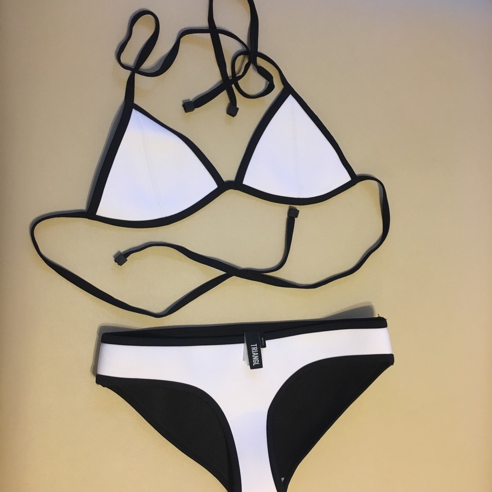 White bikini set