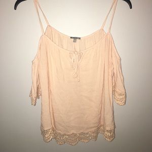 Off the shoulder top with lace detailing