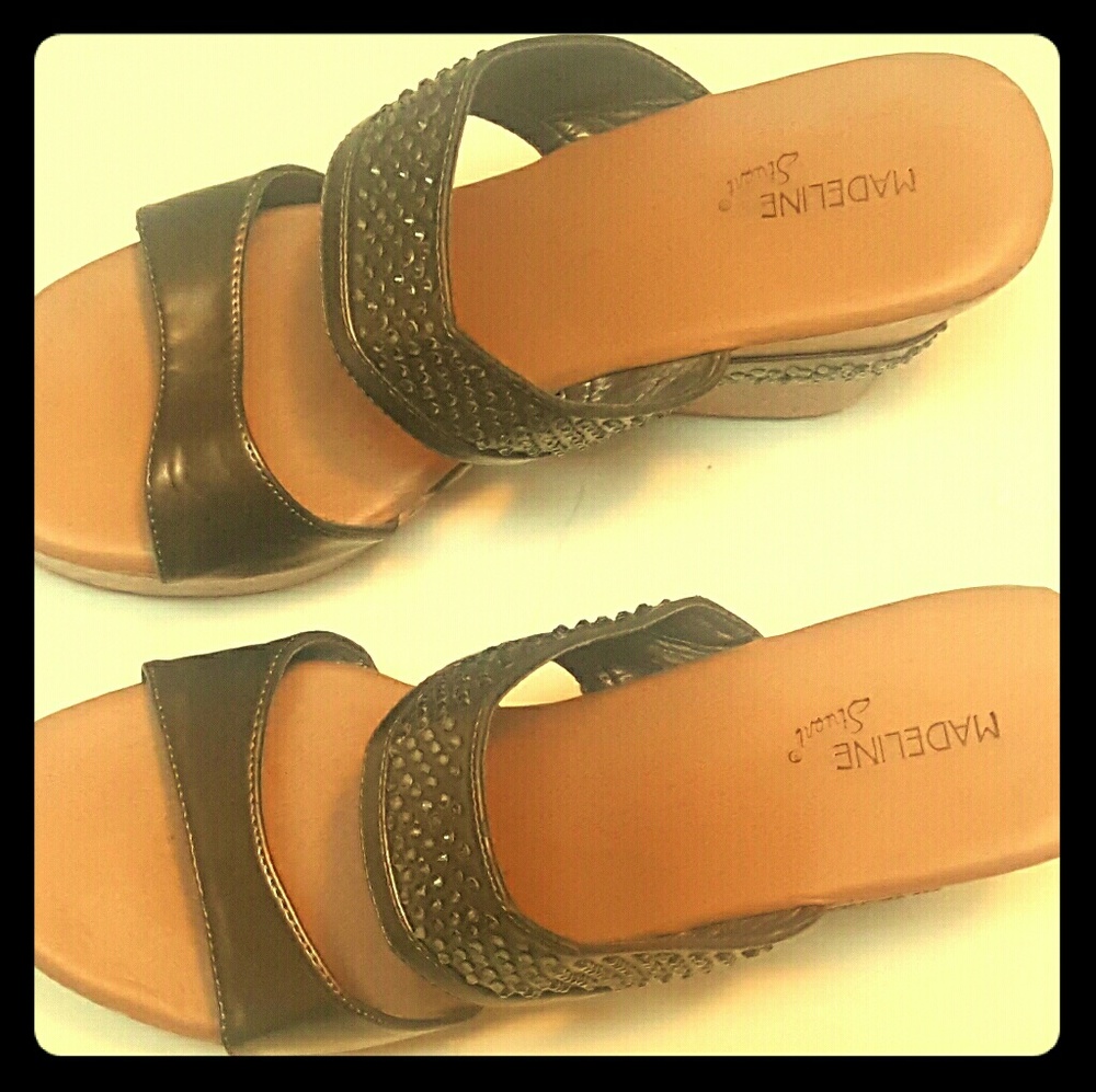 Silver Rhinestone Wedges