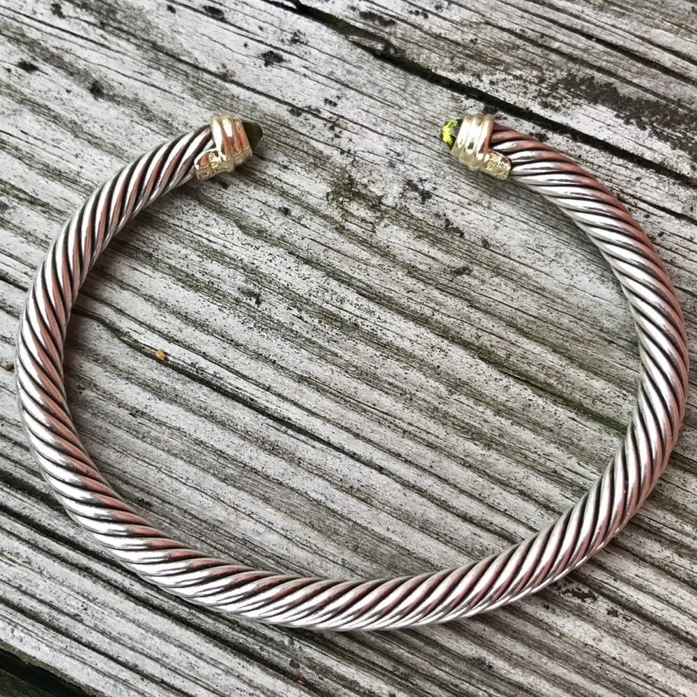 David Yurman Cable Classics Bracelet with Peridot