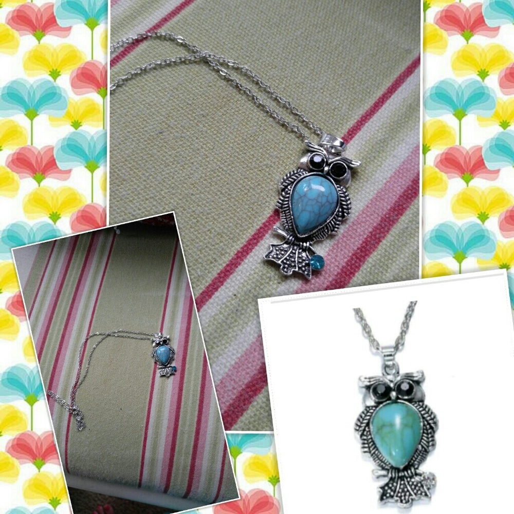 Vintage owl necklace NWOT