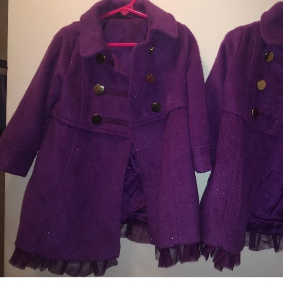 GAP Jackets & Coats Baby Gap 3t Winter Wonderland Purple Coat